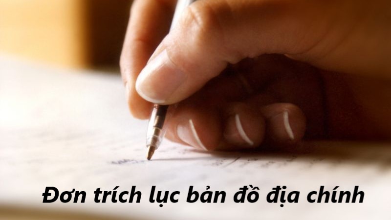 mẫu đơn trích lục bản đồ địa chính 