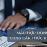 mẫu hợp đồng cung cấp thực phẩm