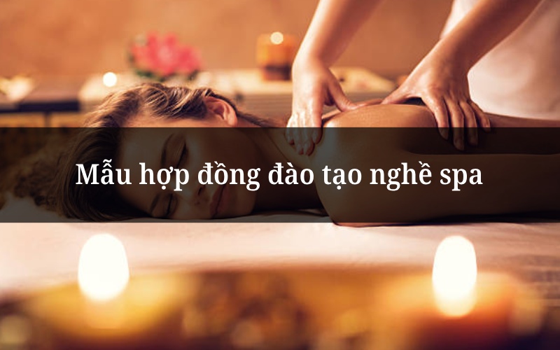 Mẫu hợp đồng đào tạo nghề spa